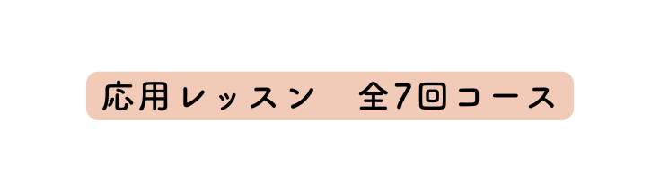 応用レッスン 全7回コース